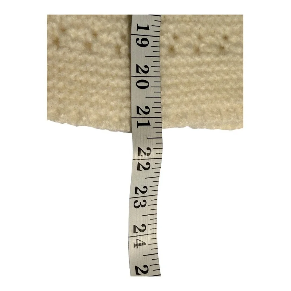 ASOS DESIGN Cream Textured Collared Knit Sweater Pullover Women US‎ 2